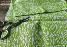 Load image into Gallery viewer, Japanese Tenugui Handkerchief with Hand Stitch, Matsuba (Pine Needle) ⦿tnho0009
