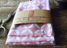 Load image into Gallery viewer, Japanese Tenugui Handkerchief with Hand Stitch, Shippou (seven treasures) ⦿tnho0010
