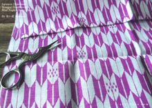 Load image into Gallery viewer, Japanese Tenugui Handkerchief with Hand Stitch, Yagasuri (arrowhead) ⦿tnho0011
