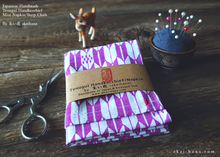 Load image into Gallery viewer, Japanese Tenugui Handkerchief with Hand Stitch, Yagasuri (arrowhead) ⦿tnho0011
