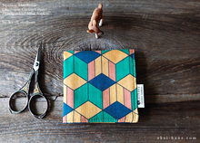 Load image into Gallery viewer, Quadruple Reversible Japanese Handkerchief, Geometry ⦿wghc0022
