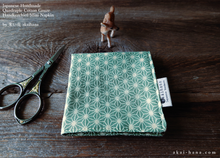 Load image into Gallery viewer, Quadruple Reversible Japanese Handkerchief, Asanoha ⦿wghc002324

