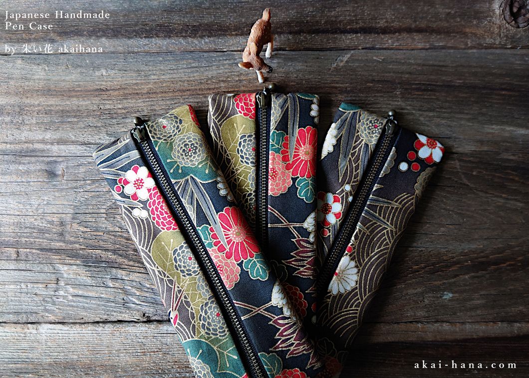 Japanese Wagara Kimono Style Pen Case ⦿zc20p0013
