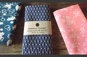 Japanese Printed Tenugui, Sakura (Cherry Blossom), tnkp0010