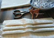 Load image into Gallery viewer, Japanese Ivory Woven, Handmade Fabric Mask with filter pocket &amp; nose wire, comes with 1 Free Filter Insert ⦿fmjf022
