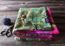 Load image into Gallery viewer, Japanese Handmade Baby Blanket/Adult Lap Blanket, Wonder Forest ⦿blbj0008
