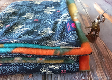 Load image into Gallery viewer, Kimono Baby Blanket/Adult Lap Blanket, Ryu to Kiku (Dragon and Chrysanthemum) ⦿blbj0011
