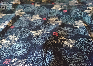Kimono Baby Blanket/Adult Lap Blanket, Ryu to Kiku (Dragon and Chrysanthemum) ⦿blbj0011