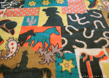 Load image into Gallery viewer, Kimono Baby Blanket/Adult Lap Blanket, Ryu to Kiku (Dragon and Chrysanthemum) ⦿blbj0011
