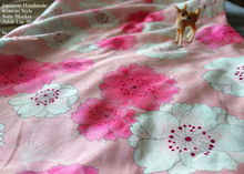 Load image into Gallery viewer, Kimono Baby Blanket/Adult Lap Blanket, Sakura Pink, 2 sizes ⦿blbj0014
