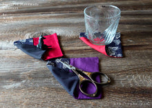 Load image into Gallery viewer, :: Clearance :: Japanese Handmade Coasters, Butterfly Aizome Style, Set of 2
