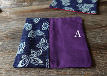 Load image into Gallery viewer, :: Clearance :: Japanese Handmade Coasters, Butterfly Aizome Style, Set of 2
