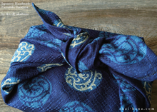 Load image into Gallery viewer, Furoshiki Reusable Fabric Wrap, Bandana, Maru Karakusa ⦿fsjf0015
