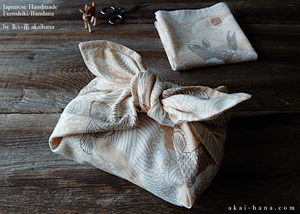 Furoshiki Reusable Fabric Wrap, Bandana, Koi Carp ⦿fsjf0020