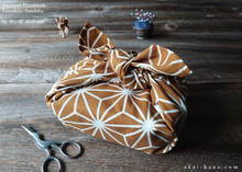 Load image into Gallery viewer, Furoshiki Reusable Fabric Wrap, Bandana, Asanoha ⦿fsjf0021
