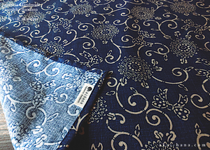 Furoshiki Reusable Fabric Wrap, Bandana, Kikukarakusa ⦿fsjf0035