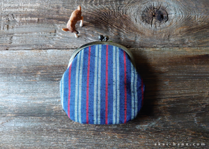 :: Clearance :: Gamaguchi, Japanese Handmade Frame Purse ⦿gpjf0004