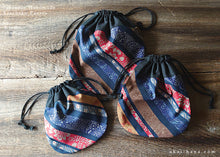 Load image into Gallery viewer, :: Clearance :: Kinchaku Kimono Style Round Purse, 3 sizes ⦿kpjf1010
