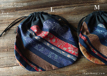 Load image into Gallery viewer, :: Clearance :: Kinchaku Kimono Style Round Purse, 3 sizes ⦿kpjf1010
