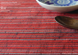 Japanese Kimono Placemats, Mikawa Momen pmmk0002, 100% Cotton