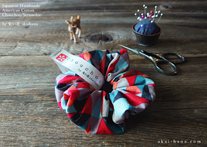 Japanese Handmade Scrunchies, Circus, scaf0009