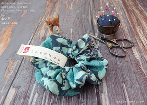Japanese Handmade Scrunchies, Flowers and Butterflies, scaf0019