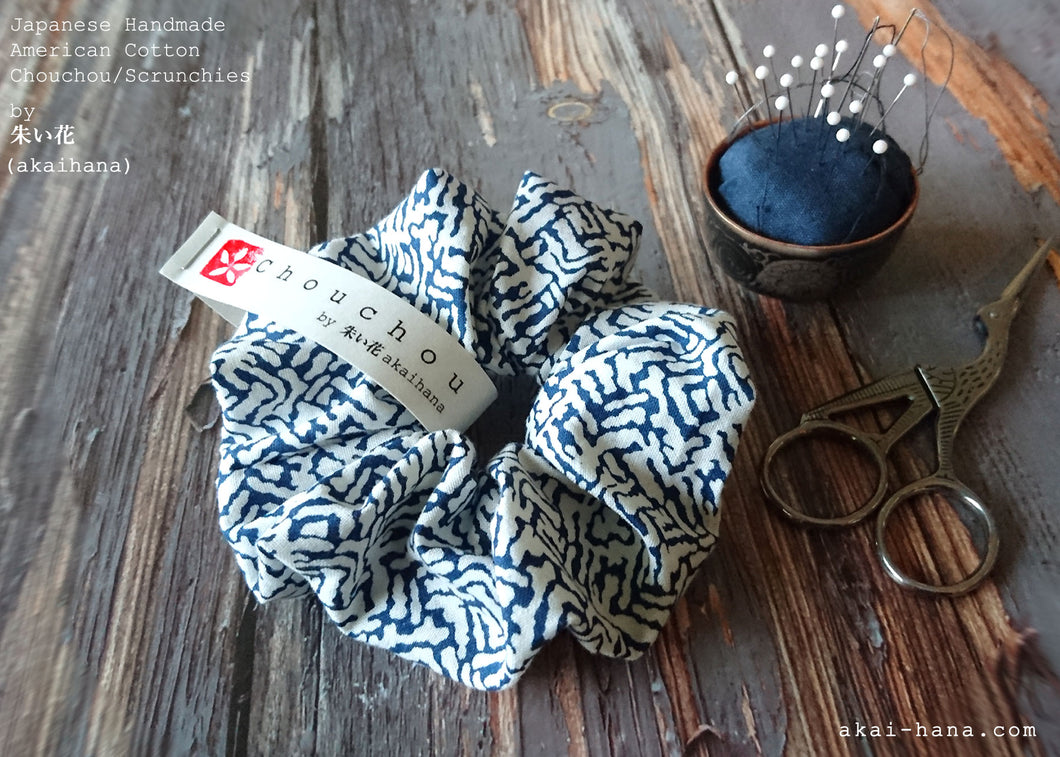 Japanese Handmade Scrunchies, Asian Basket, scaf0020