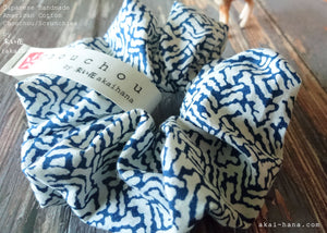 Japanese Handmade Scrunchies, Asian Basket, scaf0020