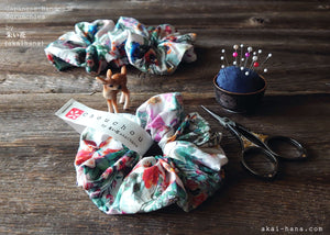 Japanese Handmade Scrunchies, Flower Garden, scjf0087