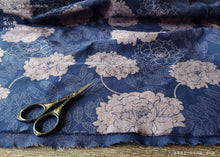 Load image into Gallery viewer, Japanese Handmade Scrunchies, Purple Dyed Floral from Thailand, scjf0088
