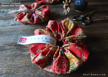 Load image into Gallery viewer, Japanese Handmade Kimono style Scrunchies, scjf0107
