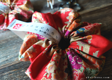 Load image into Gallery viewer, Japanese Handmade Kimono style Scrunchies, scjf0107
