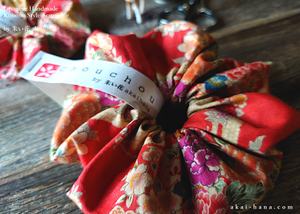 Japanese Handmade Kimono style Scrunchies, scjf0107