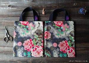 Little Tote, Kimono Floral Black, tbls0017