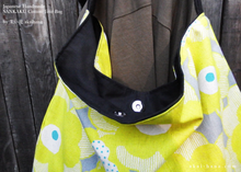 Load image into Gallery viewer, Japanese Handcrafted SANKAKU Tote, Large Floral Yellow ⦿tbml0031
