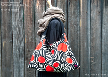 Load image into Gallery viewer, Japanese Handcrafted SANKAKU Tote, Surge Orange Red ⦿tbml0032
