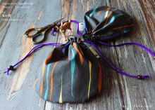 Load image into Gallery viewer, Mizu Fūsen (Water Balloon) Black, Temari Kinchaku Purse, tkjp0004
