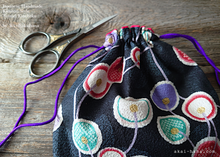 Load image into Gallery viewer, Japanese Handmade Temari Kinchaku Purse, Enishi, tkjp0008
