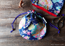Load image into Gallery viewer, Japanese Handmade Temari Kinchaku Purse, Hanatemari ⦿tkjp0010
