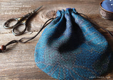 Load image into Gallery viewer, Repurposed Vintage Kimono Temari Kinchaku Purse, tkvk0005
